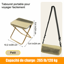 Charger l&#39;image dans la galerie, Tabouret pliant ultra-léger – Supporte jusqu&#39;à 120 kg (265 lb)