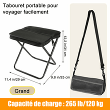 Charger l&#39;image dans la galerie, Tabouret pliant ultra-léger – Supporte jusqu&#39;à 120 kg (265 lb)
