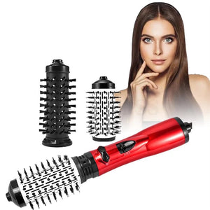 Sèche-cheveux 3-en-1 à air chaud et rotatif pour cheveux secs, bouclés et lisses - Qualité premium + Livraison gratuite 💥