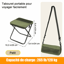 Charger l&#39;image dans la galerie, Tabouret pliant ultra-léger – Supporte jusqu&#39;à 120 kg (265 lb)