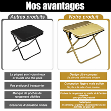 Charger l&#39;image dans la galerie, Tabouret pliant ultra-léger – Supporte jusqu&#39;à 120 kg (265 lb)