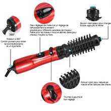 Charger l&#39;image dans la galerie, Sèche-cheveux 3-en-1 à air chaud et rotatif pour cheveux secs, bouclés et lisses - Qualité premium + Livraison gratuite 💥
