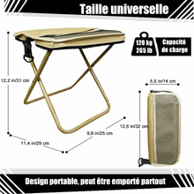 Charger l&#39;image dans la galerie, Tabouret pliant ultra-léger – Supporte jusqu&#39;à 120 kg (265 lb)