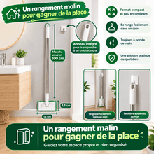 Charger l'image dans la galerie, Balai de Nettoyage Dépoussiérant et détachable pour Lingettes humides