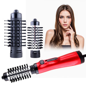 Sèche-cheveux 3-en-1 à air chaud et rotatif pour cheveux secs, bouclés et lisses - Qualité premium + Livraison gratuite 💥