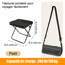 Charger l&#39;image dans la galerie, Tabouret pliant ultra-léger – Supporte jusqu&#39;à 120 kg (265 lb)