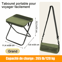 Charger l&#39;image dans la galerie, Tabouret pliant ultra-léger – Supporte jusqu&#39;à 120 kg (265 lb)