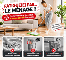 Charger l'image dans la galerie, Balai de Nettoyage Dépoussiérant et détachable pour Lingettes humides