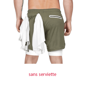Shorts d'été Hommes 2 en 1