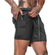 Charger l&#39;image dans la galerie, Shorts d&#39;été Hommes 2 en 1