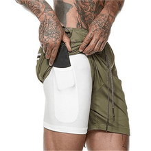 Charger l&#39;image dans la galerie, Shorts d&#39;été Hommes 2 en 1