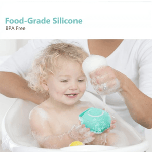 Bathing artifact-silicone bath brush (just a gentle squeeze for bathing)