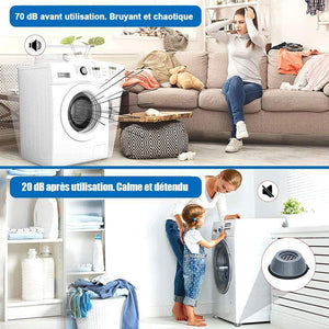 Support de machine à laver antichoc