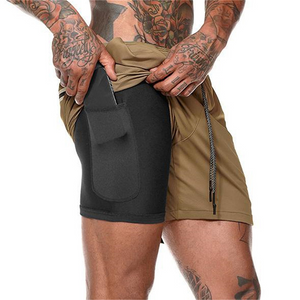 Shorts d'été Hommes 2 en 1