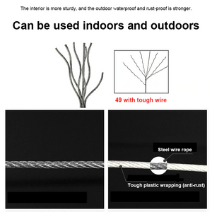 Telescopic Stainless String Invisible Clothesline