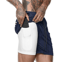 Charger l&#39;image dans la galerie, Shorts d&#39;été Hommes 2 en 1