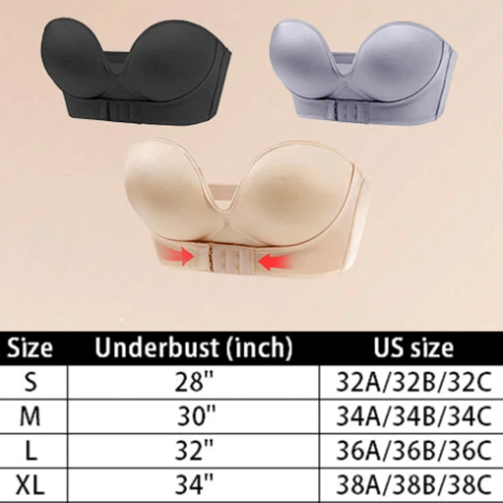 Wafa Xbra™ - Front Buckle Strapless Adjustable bra – Wafa Shop