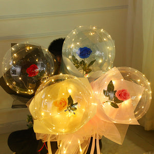 (Christmas Sale-55% Off) LED Luminous Balloon Rose Bouquet