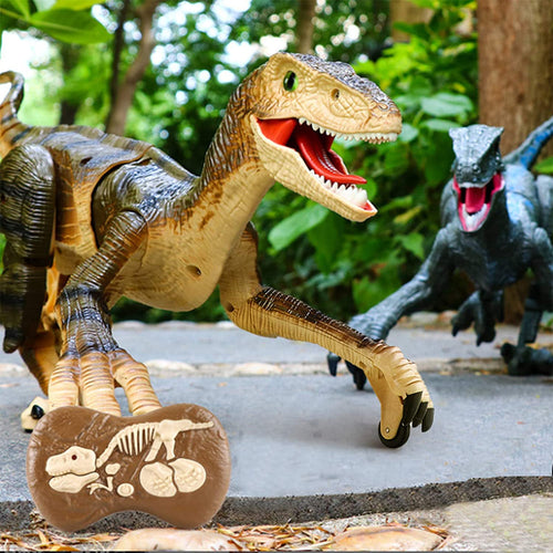 Gifts For Children🎁Remote Control Dinosaur (High version Velociraptor【12*20in】🦕Bigger and More Realistic )