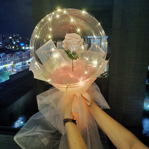 WafaFlower™ Bouquet de roses ballon lumineux